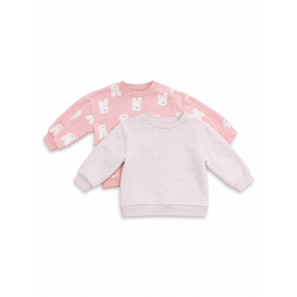 Disney Minnie Mouse Bow H&M Bunny Sweatshirt Bundle Pink 18M Toddler Kawaii